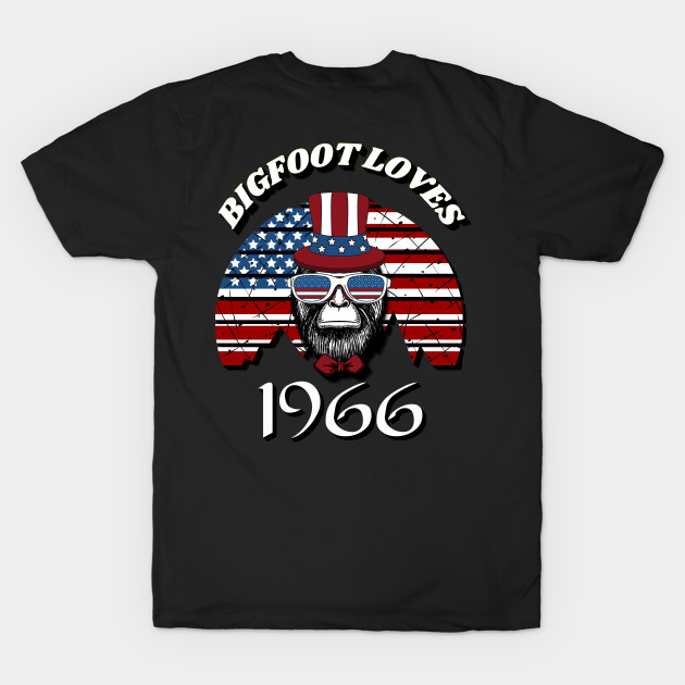 Bigfoot loves America and People born in 1966 by Scovel Design Shop